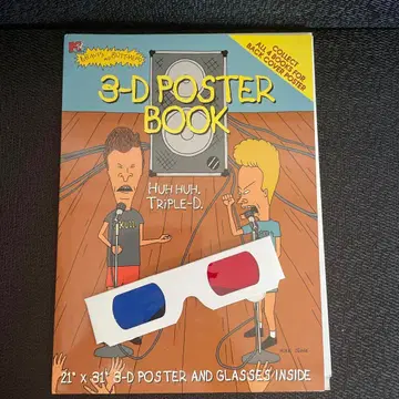 빈티지 MTV 1997 비버스 앤 배트헤드 3D 포스터북