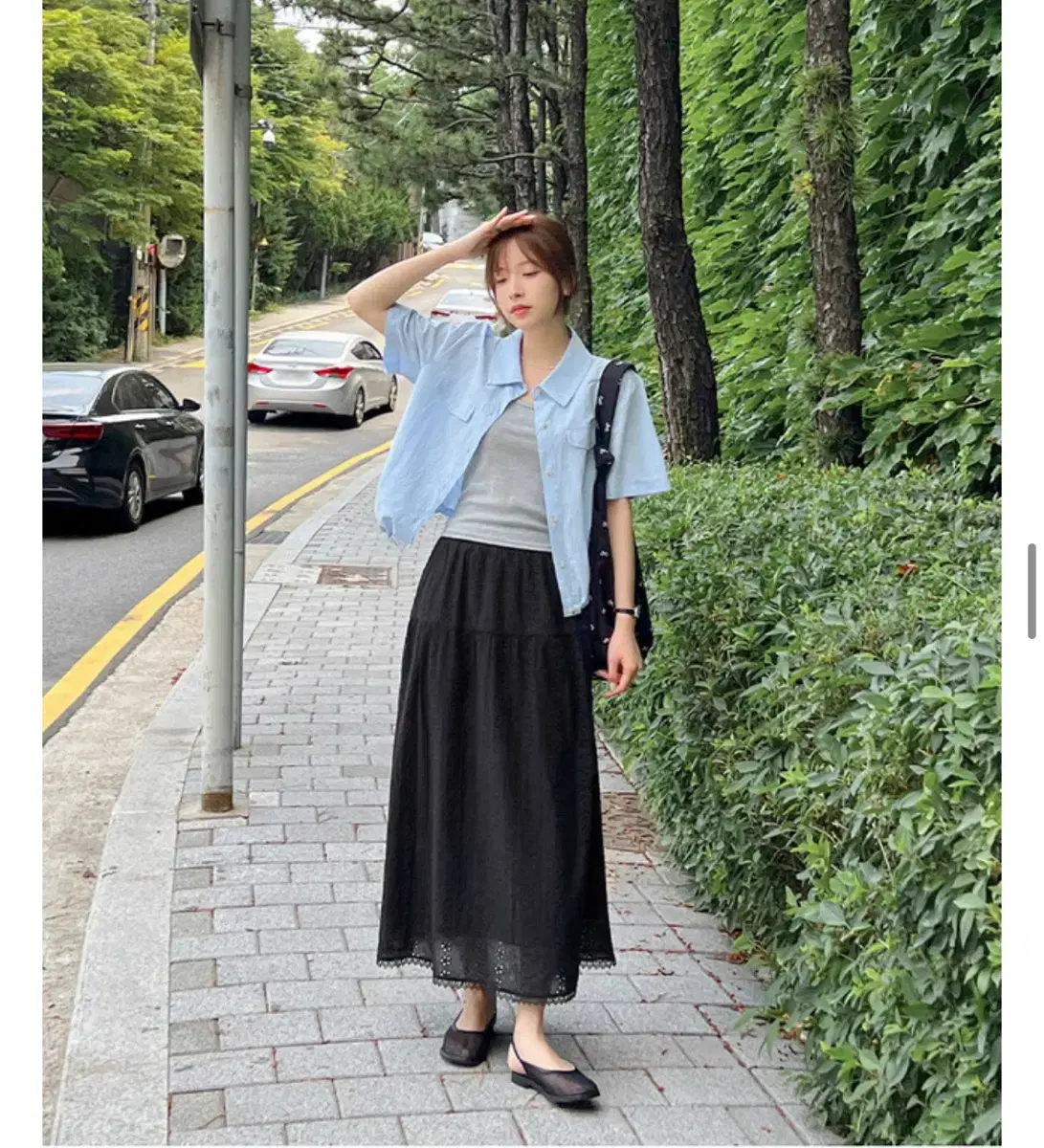 로미스토리 블루 셔츠(새상품)