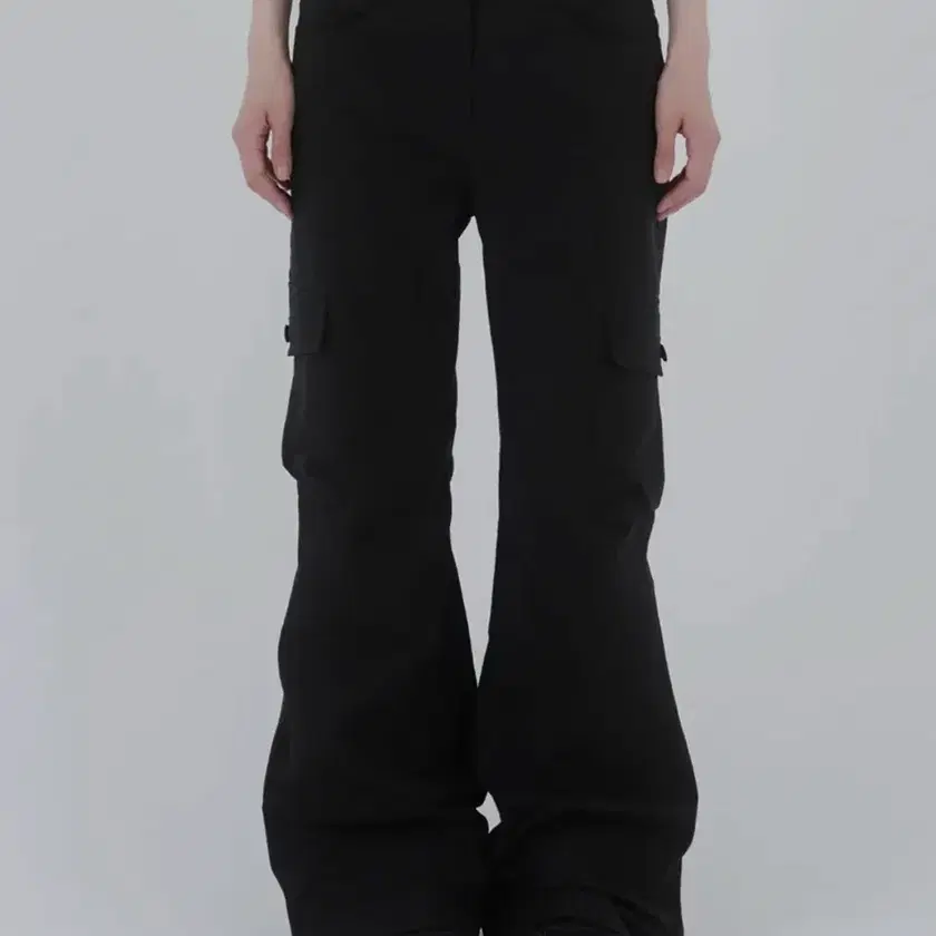 ★ MISEKI SEOUL★ Pocket cargo bootscut pants BLACK MSK2403 MISEKI SEOUL □ Pocket cargo bootscut pants (MISEKI SEOUL