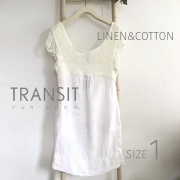 TRANSIT 원피스 화이트 사이즈 1 M 미사용