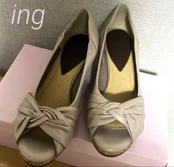 잉그 오픈토 펌프스 웨지힐