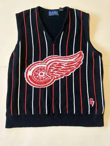 레드윙스 니트 베스트 made in U.S.A.