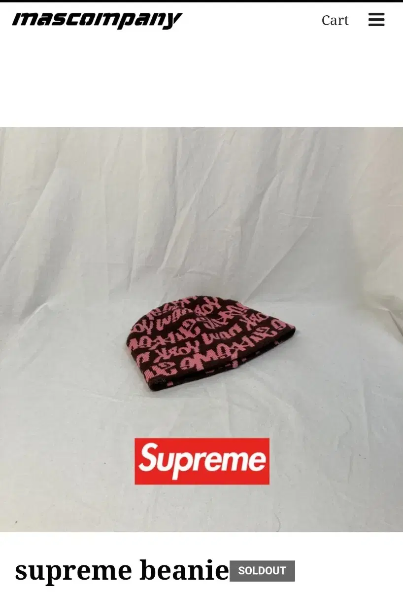 Supreme 슈프림 2001FW 비니