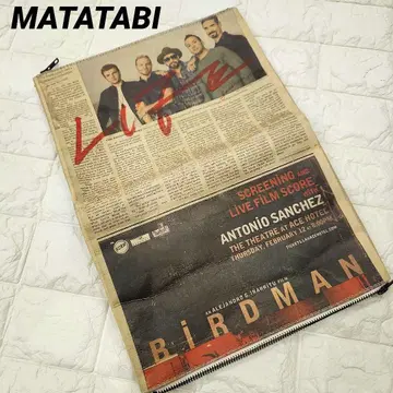 MATATABI 신문지 디자인 클러치백 마타타비 유니크 개성파