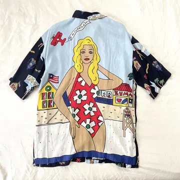 90s JC de Castelbajac 셔츠 레이온 아카이브
