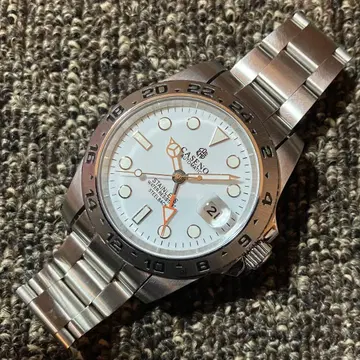 CASENO GMT 오토매틱 화이트 다이얼 중고품