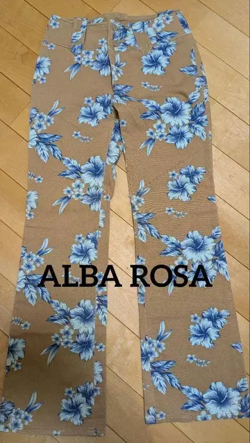 알바로사 ALBA ROSA 팬츠 하이비스커스 베이지 프리 사이즈