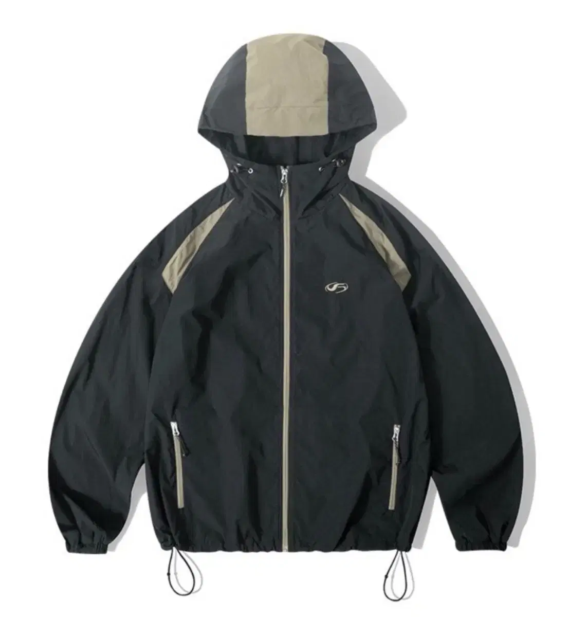 New Charcoal M/ Filluminate Windbreaker Taslan Wind Taker Jacket