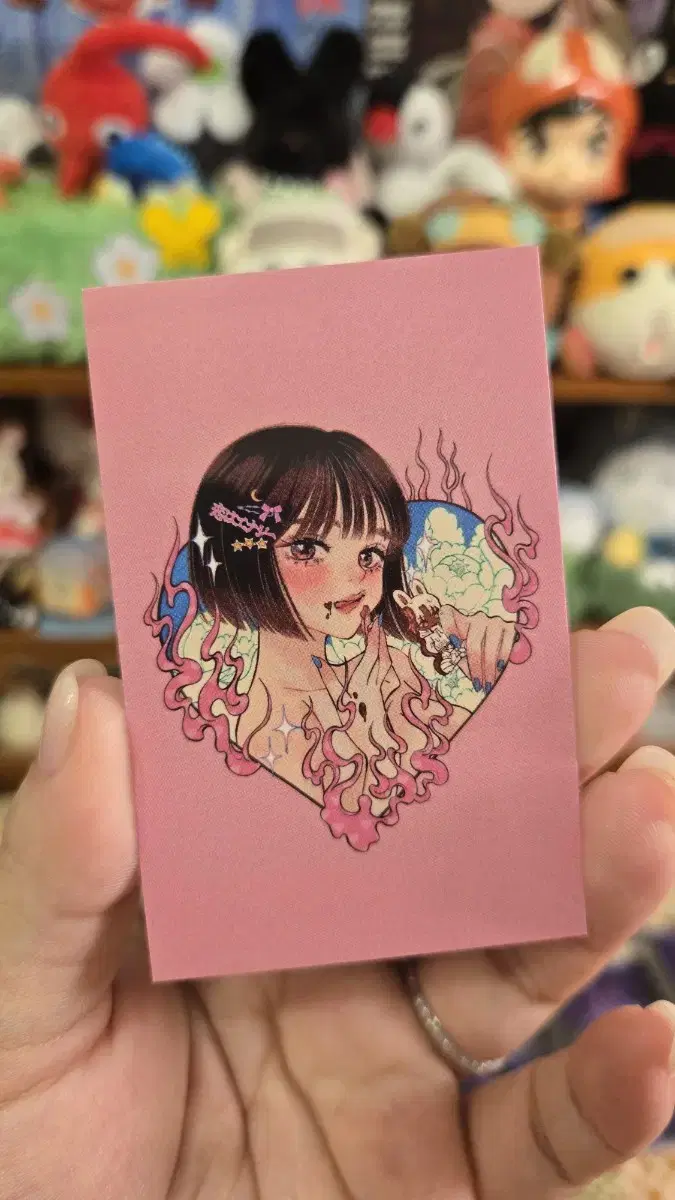 빈티지 하트소녀 감성 스티커