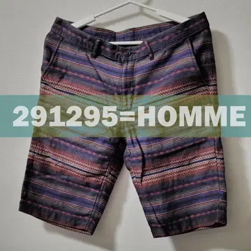 할인 가능_여름 하프 팬츠 291295=HOMME 일본제 면 100%