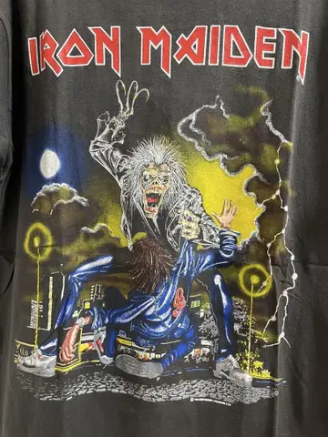90s iron maiden 빈티지 재팬 투어 티셔츠