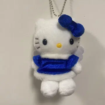 헬로키티 천사 봉제 인형 키링 레어