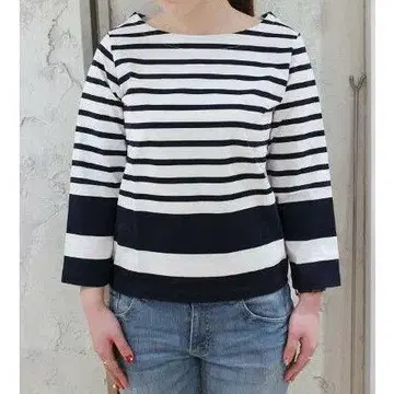 새것 택 포함 예나스로브 보더 티셔츠 긴팔 티셔츠