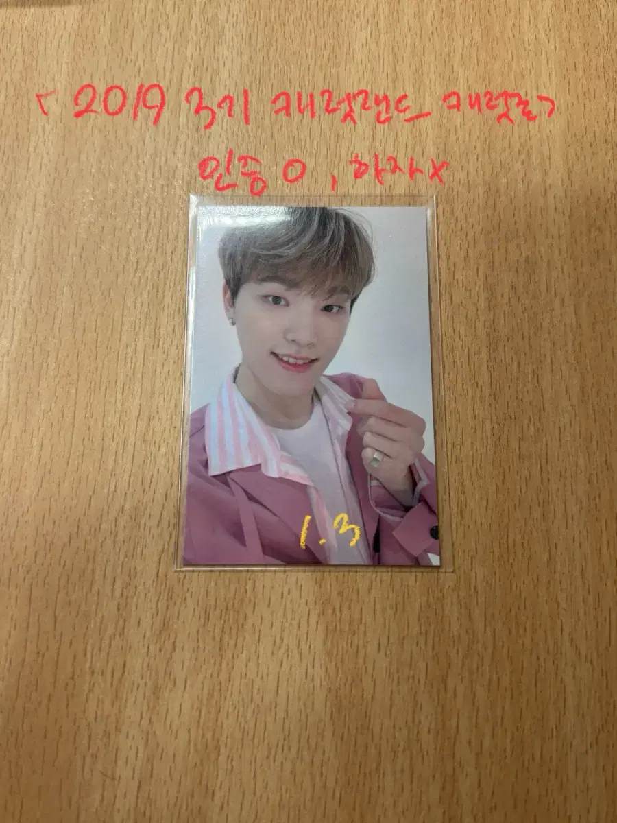 세븐틴 디노 2019 3기 캐럿랜드 캐랜 캐럿존 포토카드 포카 팬미팅