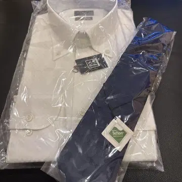 P.S.F.A 화이트 포멀 셔츠 M사이즈 넥타이 세트