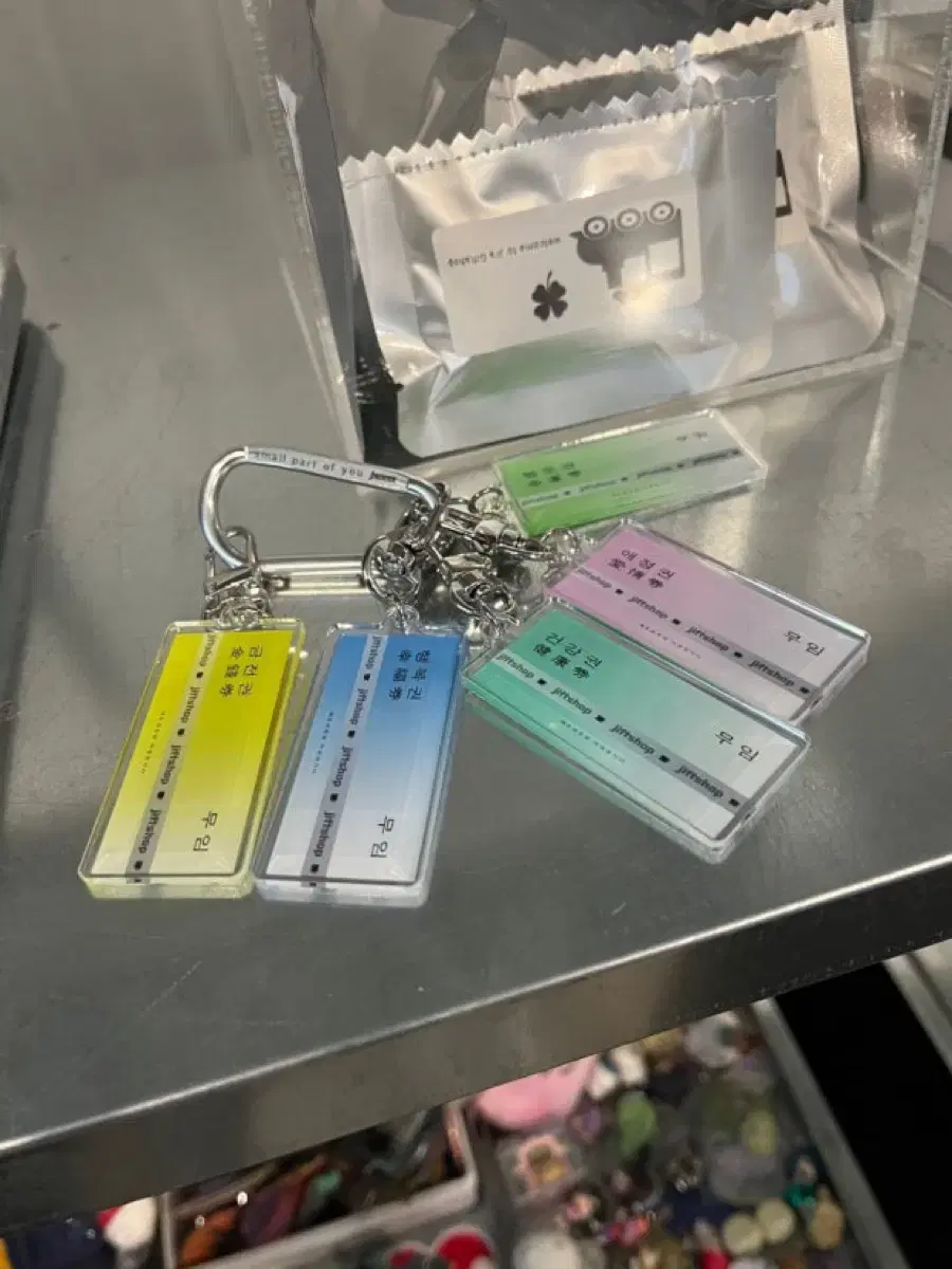 Jeechoi Jeeft Shop keyring wts Lucky Ticket JX