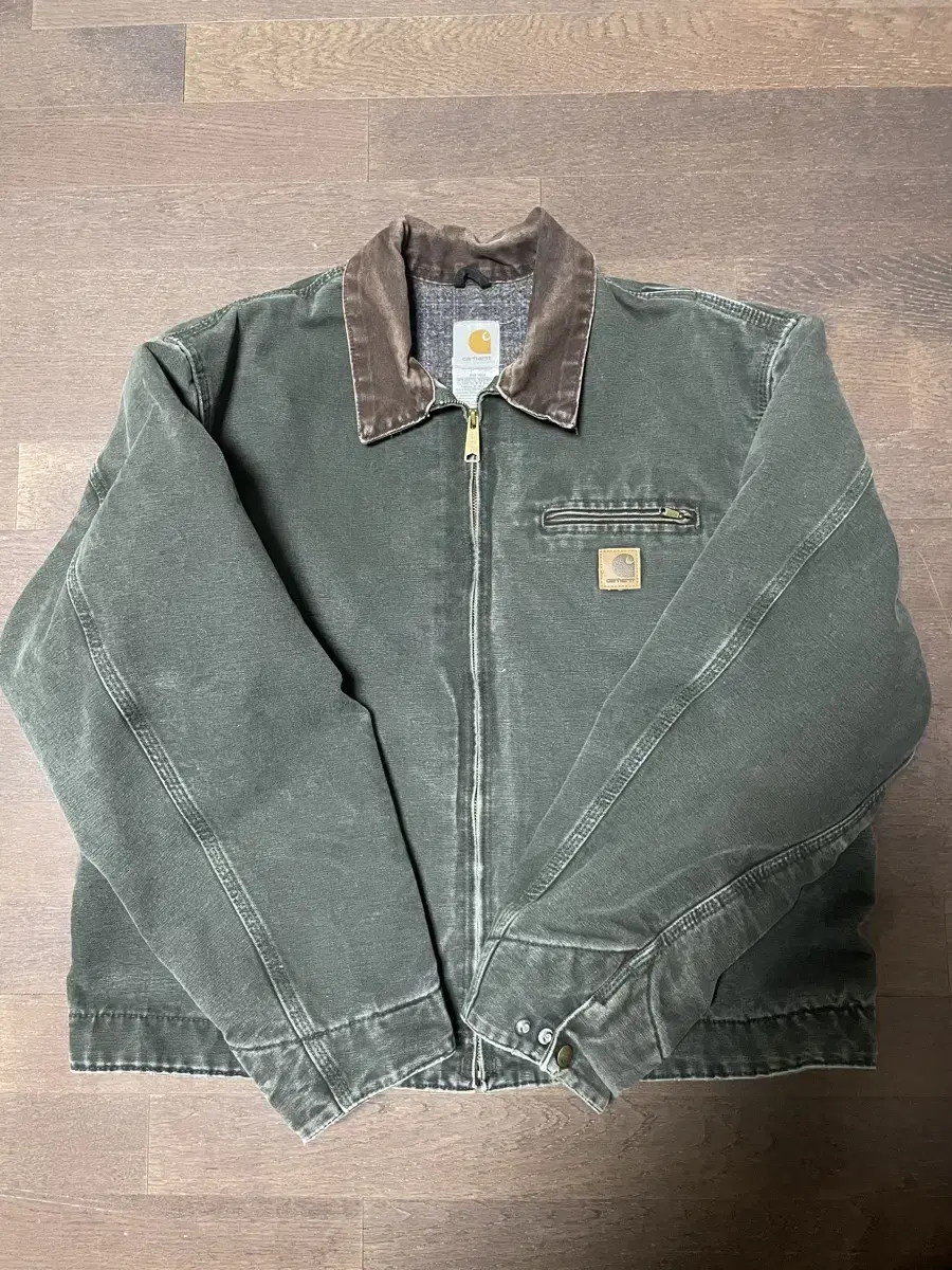 (XL) 칼하트 J97 디트로이트 자켓, mos 모스그린