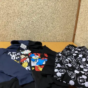 2418 디즈니 미키마우스 & 도날드 후드티 상하의 세트