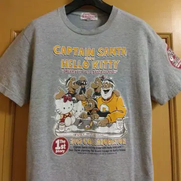 캡틴 산타 헬로키티 산리오 빈티지 티셔츠