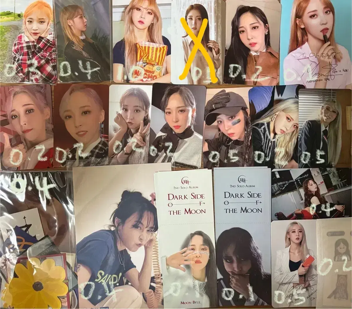 마마무 포토카드, 엽서, 특전 모음