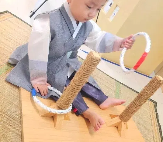 Boy's Hanbok 2nd Birthday Party First Birthday of a Holiday