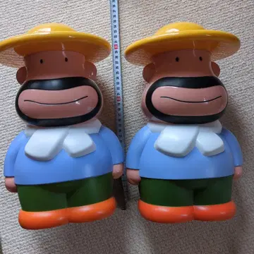입 다물기 컬 아저씨 빅 사이즈 저금통 약 30cm
