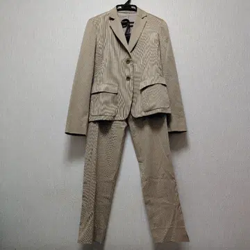 헨리 코튼스 베이지 스트라이프 셋업