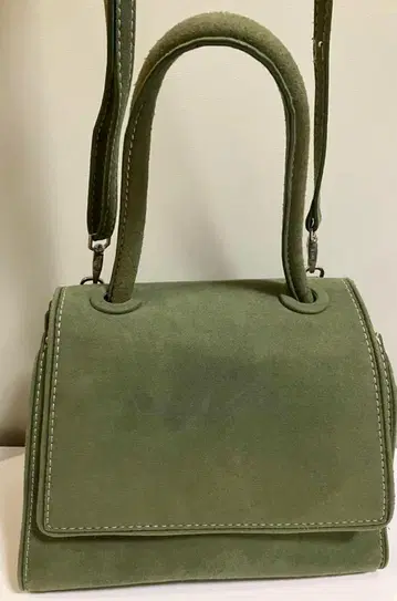 Vasic 스웨이드 그린 숄더 2 웨이 TOUTYEST