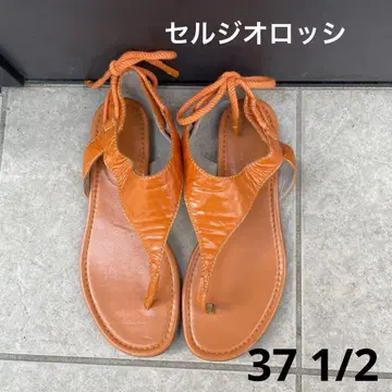 세르지오로시 플랫 샌들 오렌지