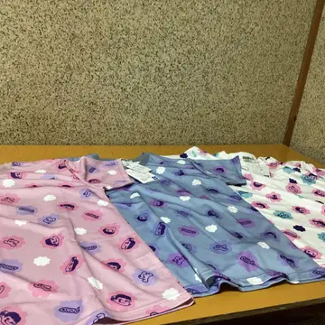 2450 페코짱 티셔츠 밀키 패턴