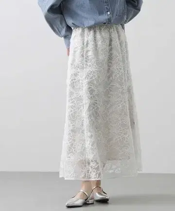 Gready Brilliant 2way 레이스 스커트 A25145