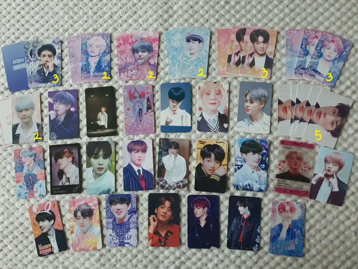 일괄) 방탄소년단 BTS 비공식굿즈 포카