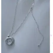 【韓国eeespace イースペース】Heartbeam watch necklace Heartbeam watch necklace - eeespace | 60% - Asian Fashion