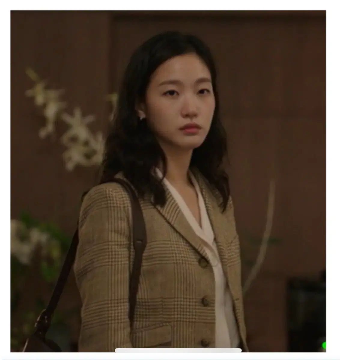 폴로 랄프로렌 여성 린넨 하운드투스 트위드 자켓 블레이저 수트