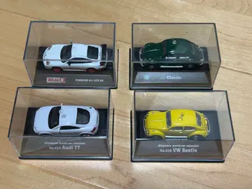 외국 자동차 미니카 4대 세트