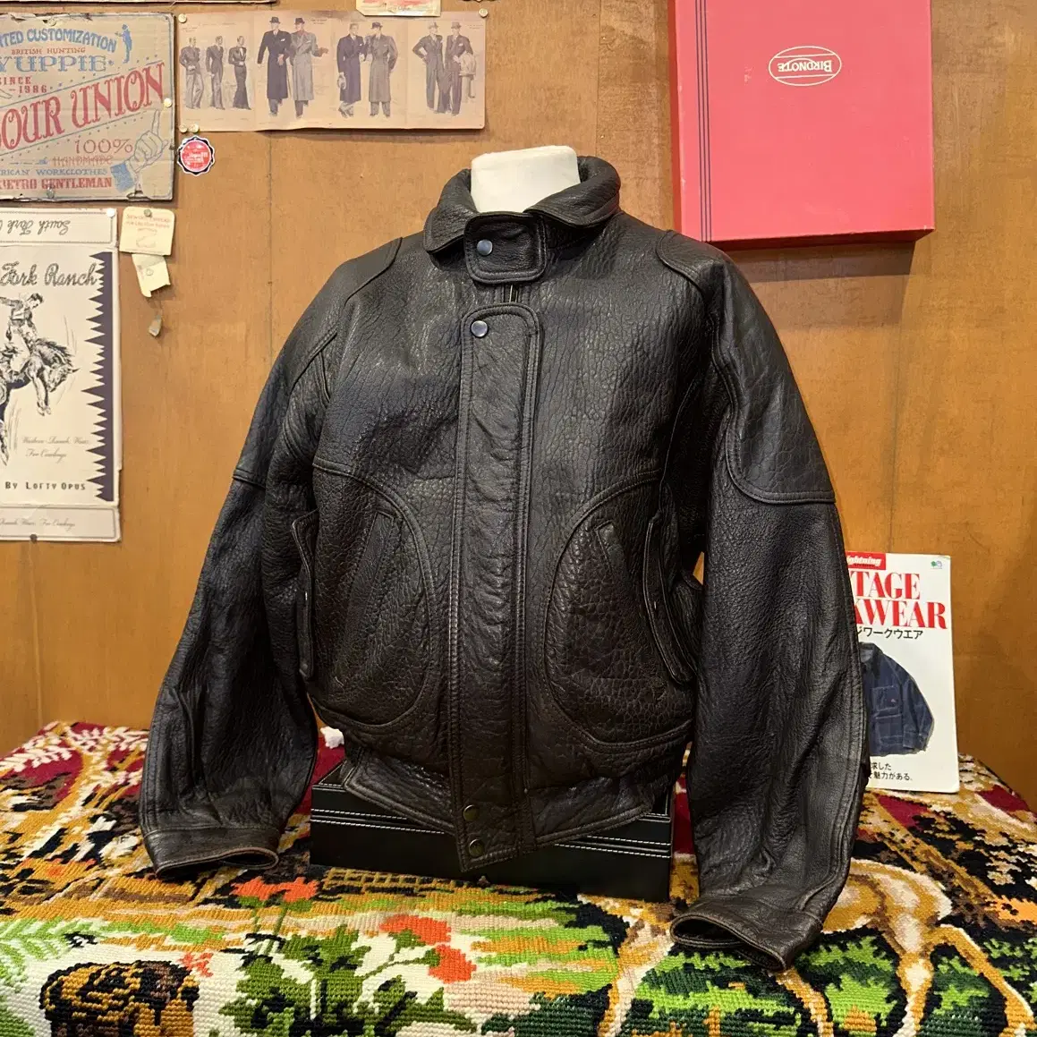 281/(XL-2X) 레더자켓 봄버자켓 가죽자켓 워크웨어 아메카지 블저종