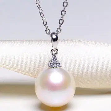 천연 담수 진주 925 순은 목걸이