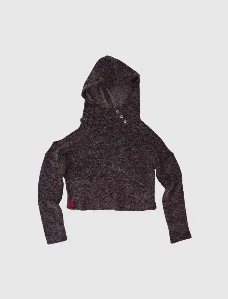 인앤양인하모니 Knit shoulder hoodie, wine