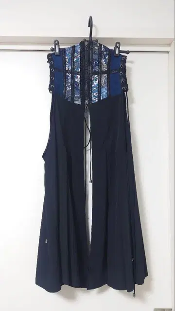 Qutie Frash 일본풍 패턴 하카마 코르셋 네이비 큐티 플래시