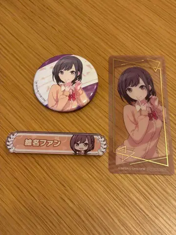 프로세카 시노노메 에나 묶음 판매 캔뱃지 깃털 칭호 클리어 책갈피