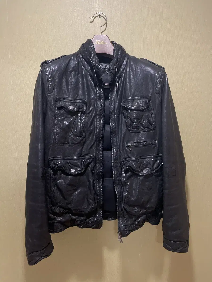 Neil Barrett 5-Pocket Buffalo Leather Jacket