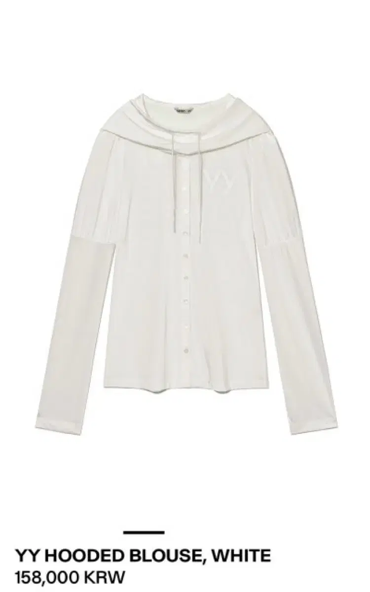 Open Y Hooded Blouse