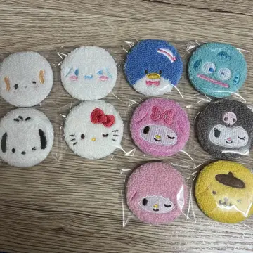 산리오 모코모코 보아 캔뱃지