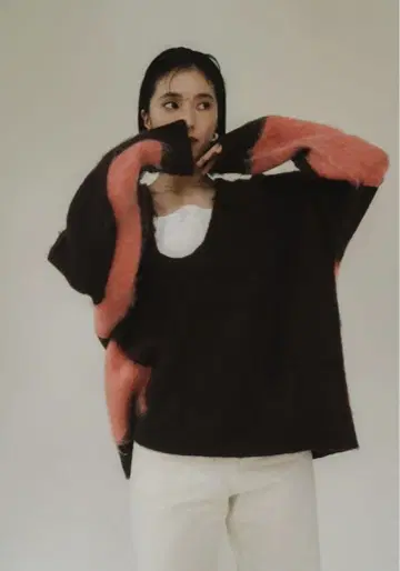 knuth marf 니트 풀오버 체리 브라운
