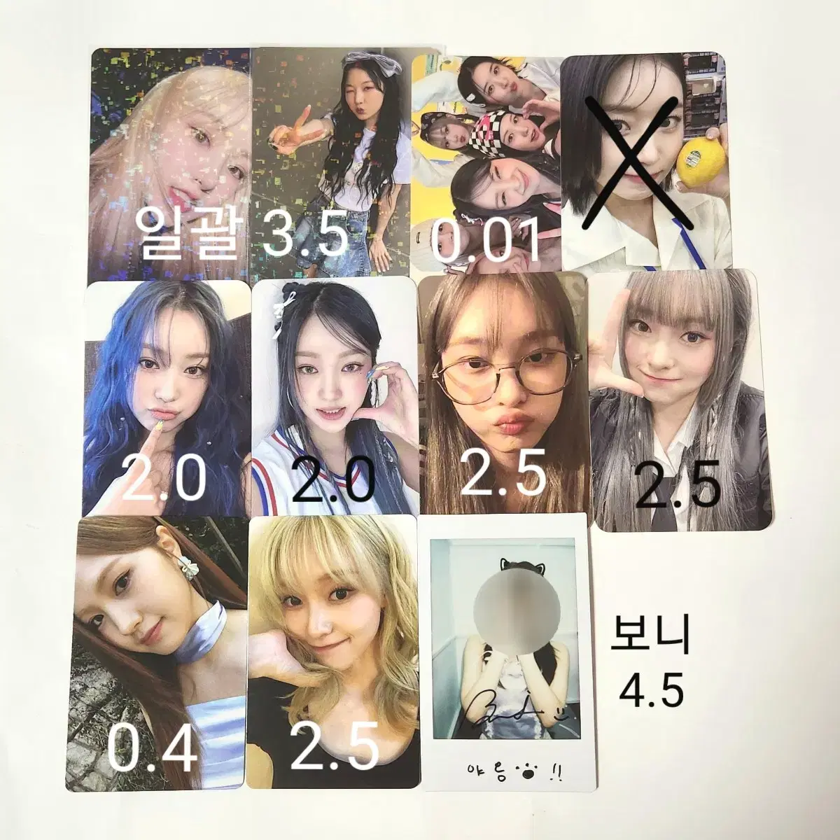 Dreamnote Dreamnote Broadcast Poca unreleased photocard Sign Pola Boni Yooa Lara Miso Sumin