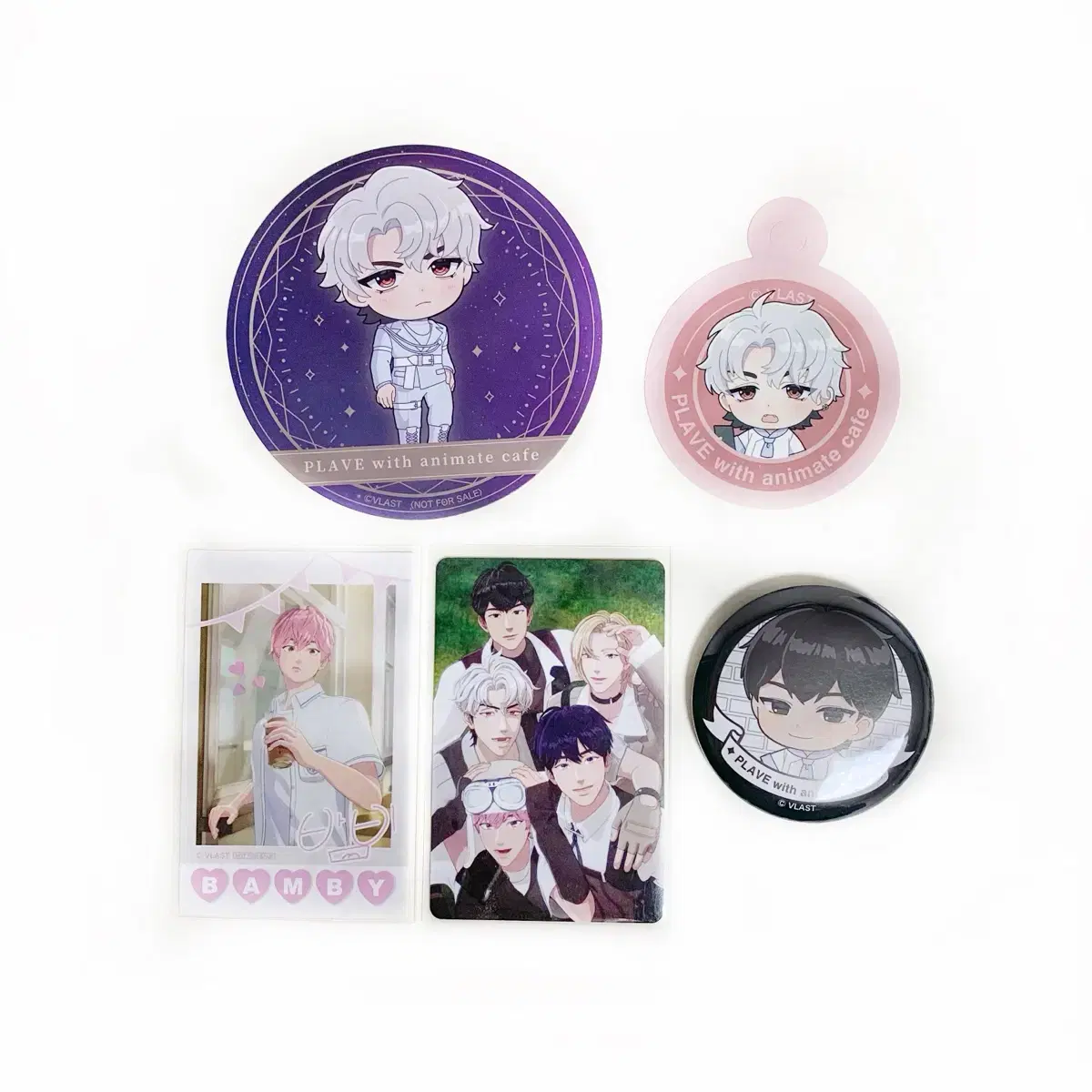 Bulk) PLAVE plave Animate Cafe Goods Can Badge Poca