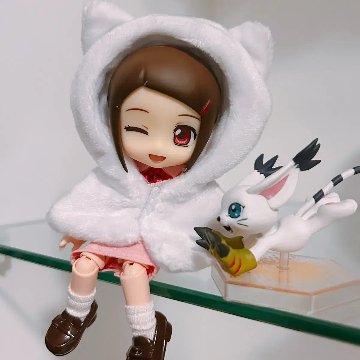 디지몬 히카리 오비츠 굿즈 피규어 넨도 디지코레 인형 신나리 가트몬