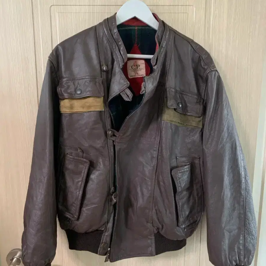 80s archive cp company レザー切替 ボンバージャケット C.P.COMPANY