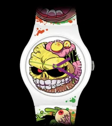 MadBalls 시계 Skull Face 레어 미개봉 한정판 머드볼즈
