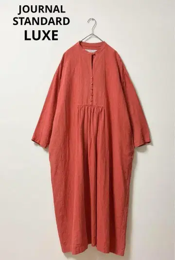 저널 스탠다드 럭스 롱 원피스 여성용 린넨 오렌지